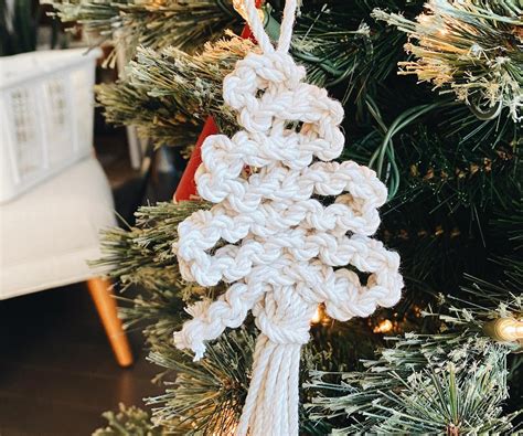 diy macrame christmas tree ornaments